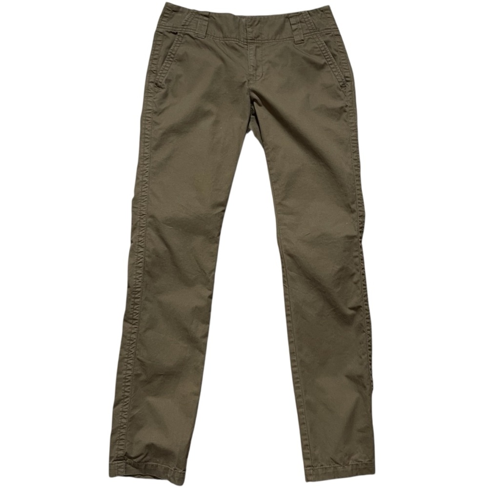 Brown Chino Pants Women’s Size 2 CAbi Straight Leg Mid Rise Workwear‎ Casual